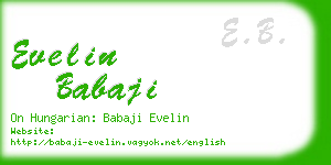 evelin babaji business card